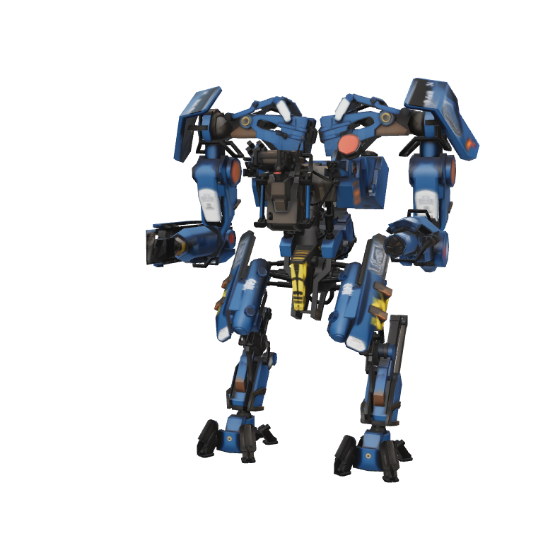Rendered chassis artwork for Law Enforcer X-1000, not a live recording